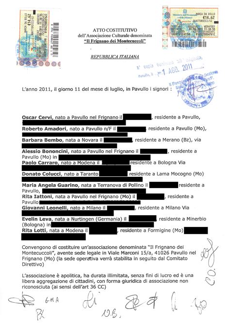 atto costitutivo fondazione prada|Struttura dell'atto costitutivo .